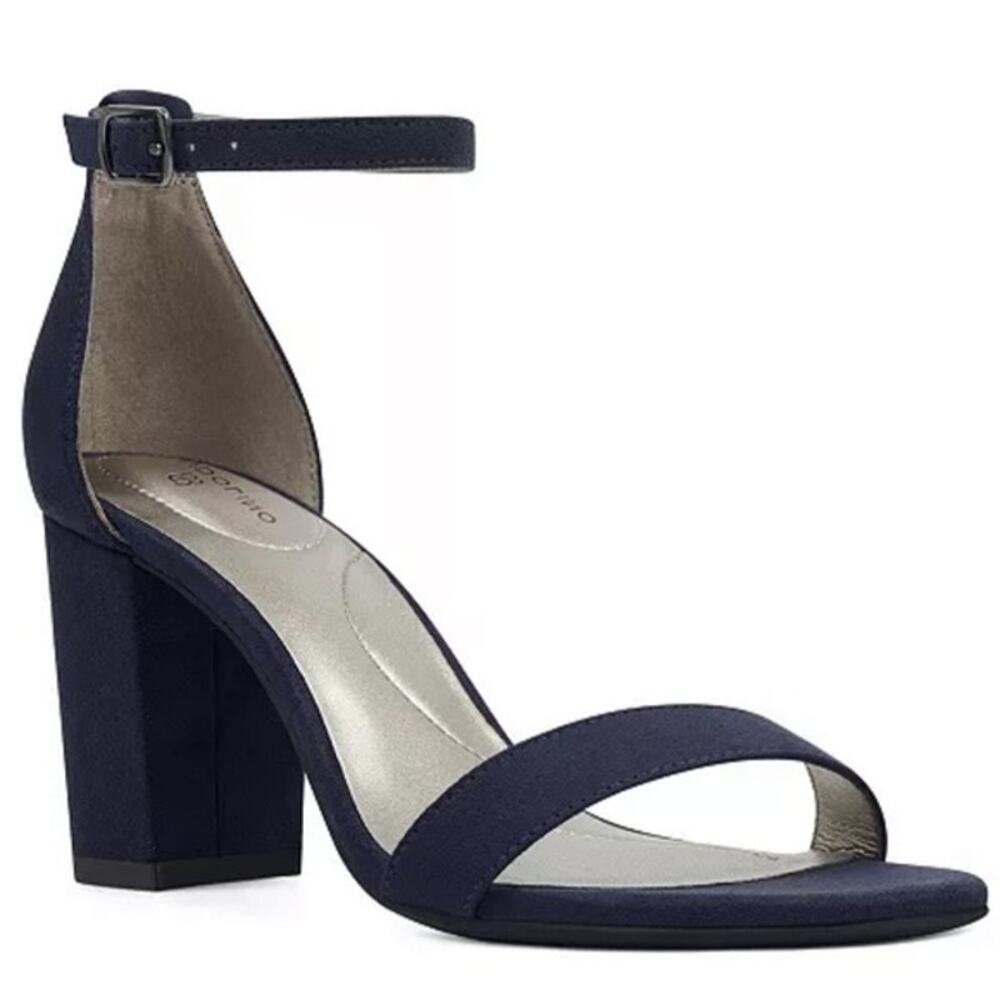 Bandolino Women's Armory Blue Block Heel Sandals - Size 8